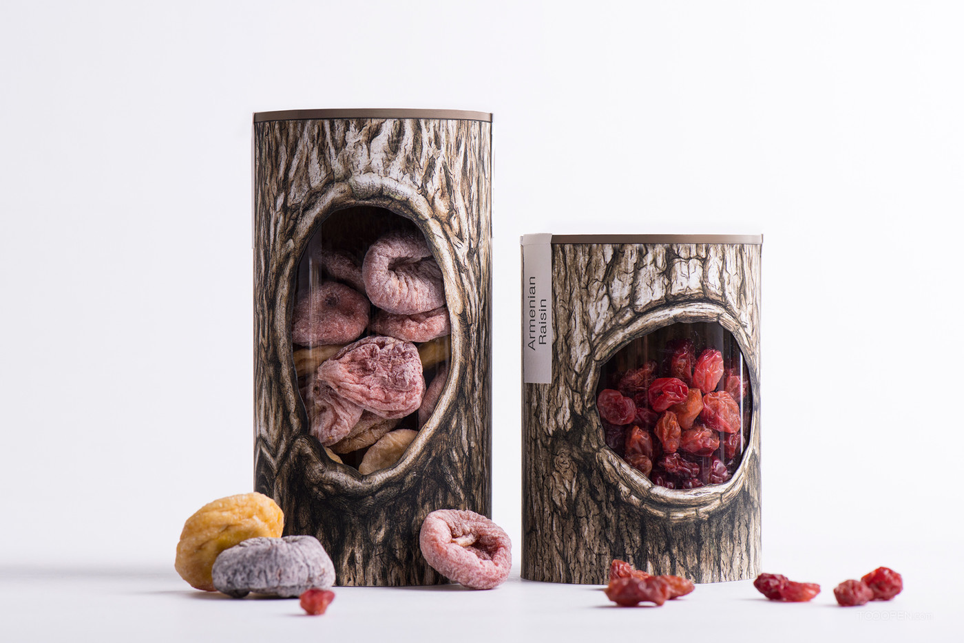 树洞小食果干食品创意包装设计作品欣赏-03