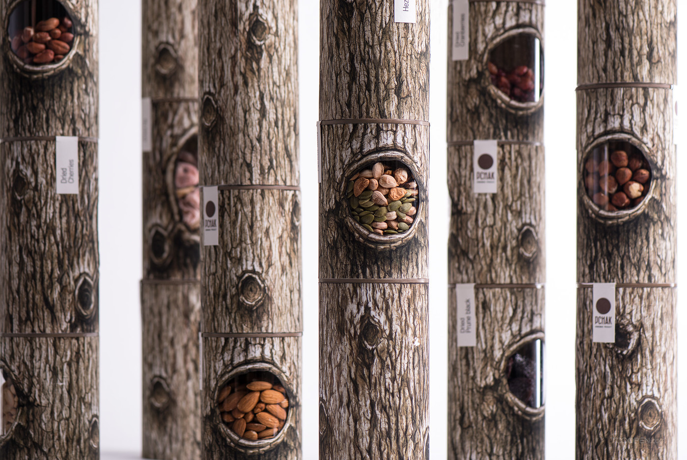 树洞小食果干食品创意包装设计作品欣赏-05