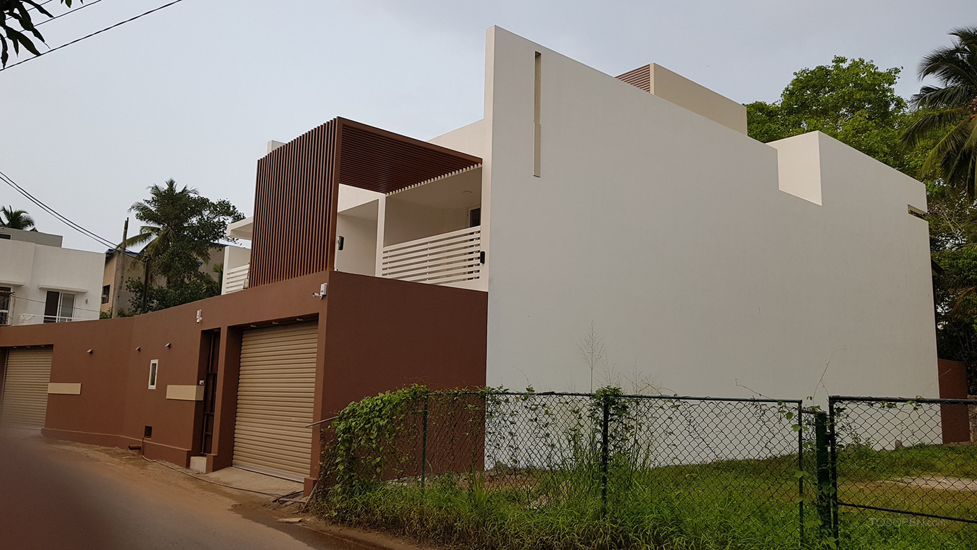 現(xiàn)代風格獨棟住宅建筑設計圖片-04