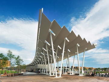 美国猎人角南滨公园廊架建筑设计图片