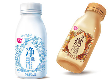 无添加国创酸奶系列产品包装设计作品欣赏