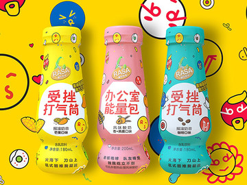 国产风味水果酸奶美食包装设计作品图片