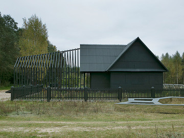 黑色钢筋结构住宅建筑设计图片