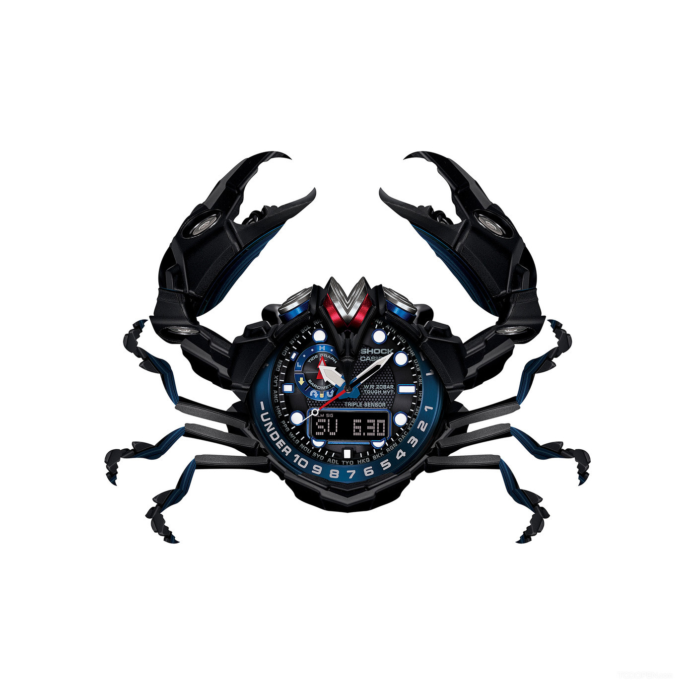 蝎子螃蟹手表插画作品欣赏-01