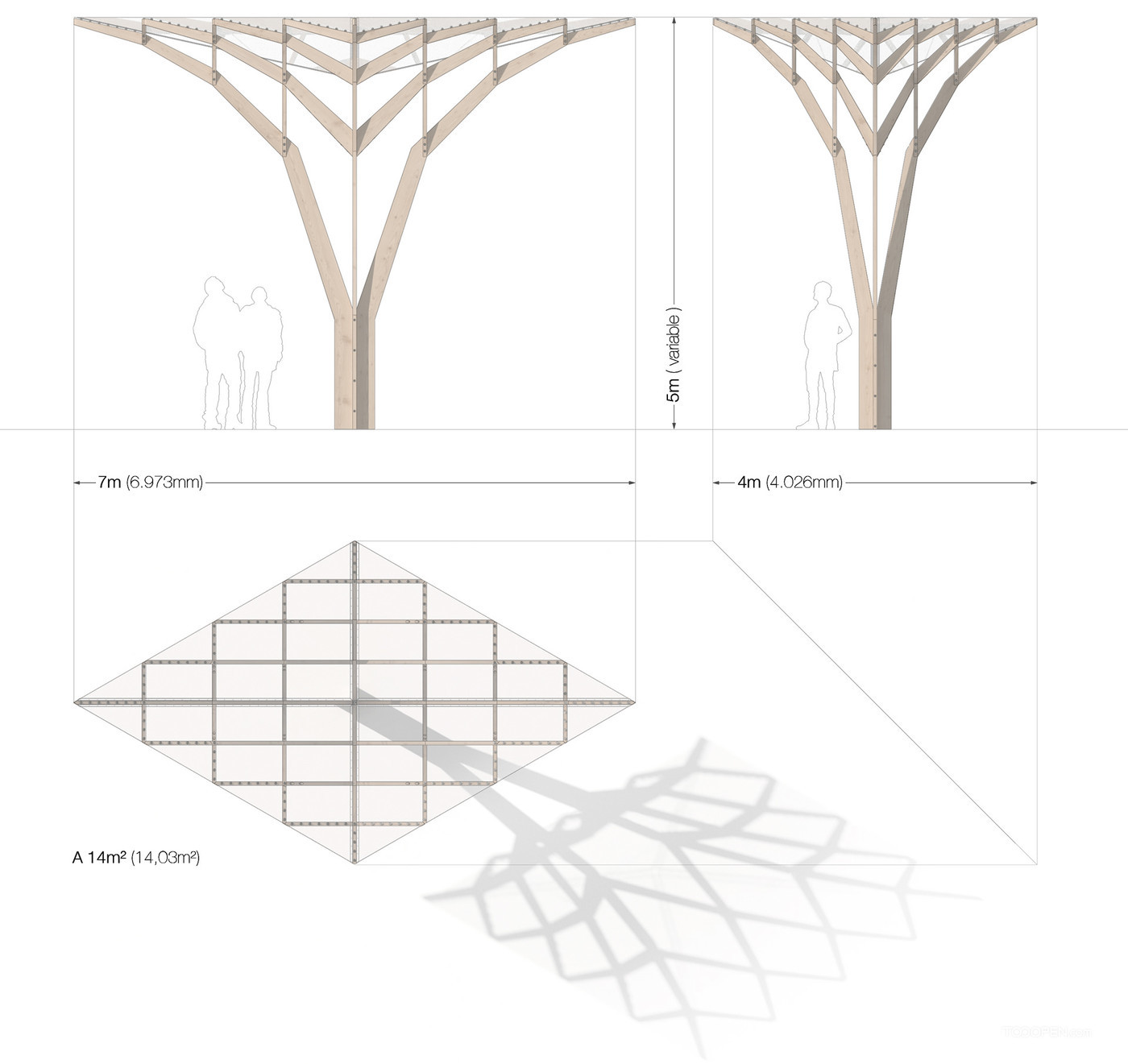 木结构公共凉亭展示设计图片-02