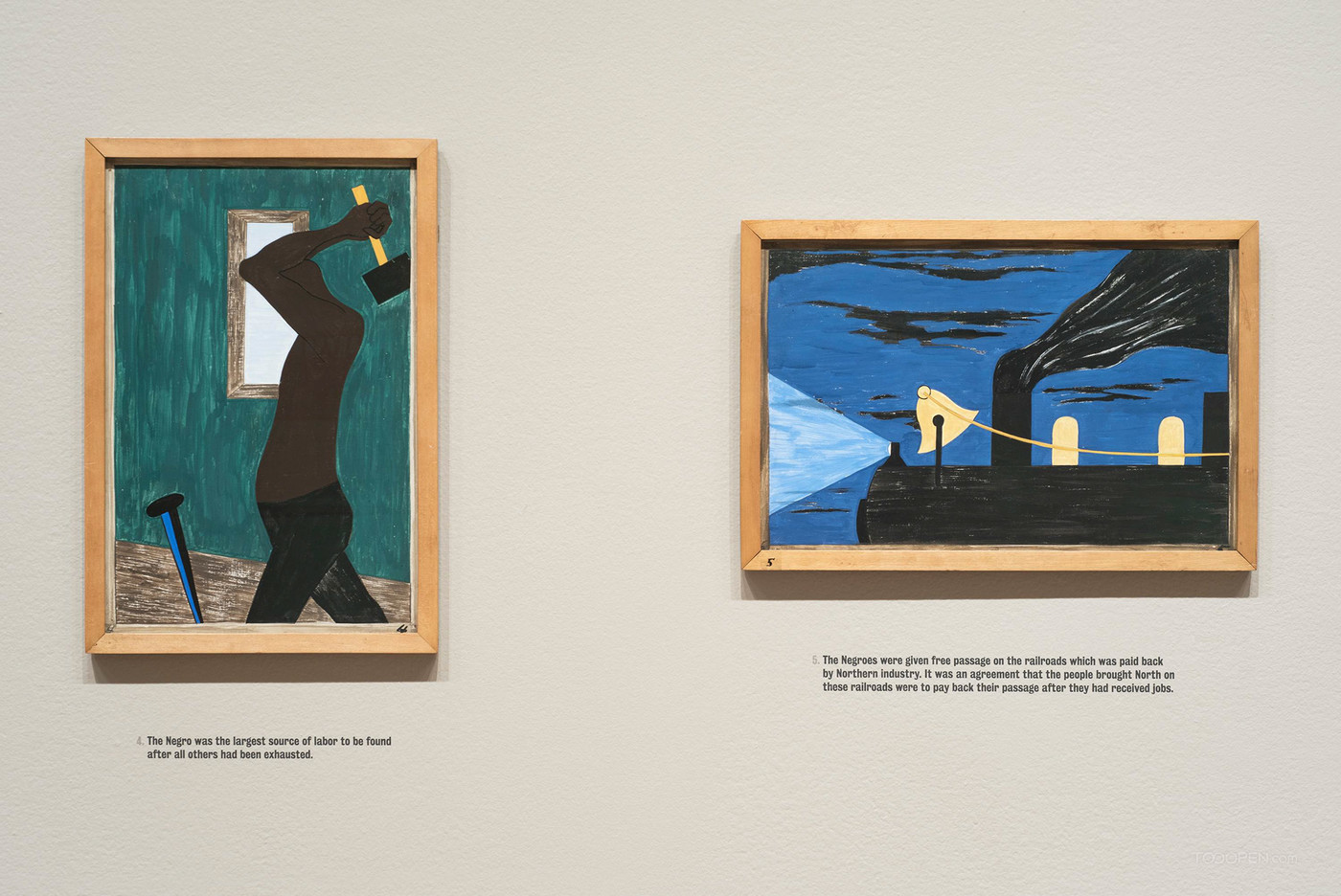 雅各布·劳伦斯《移民系列》画展展示设计图片-06