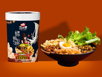 “貪吃客”螺螄粉產品上市包裝-黑森林品牌營銷設計