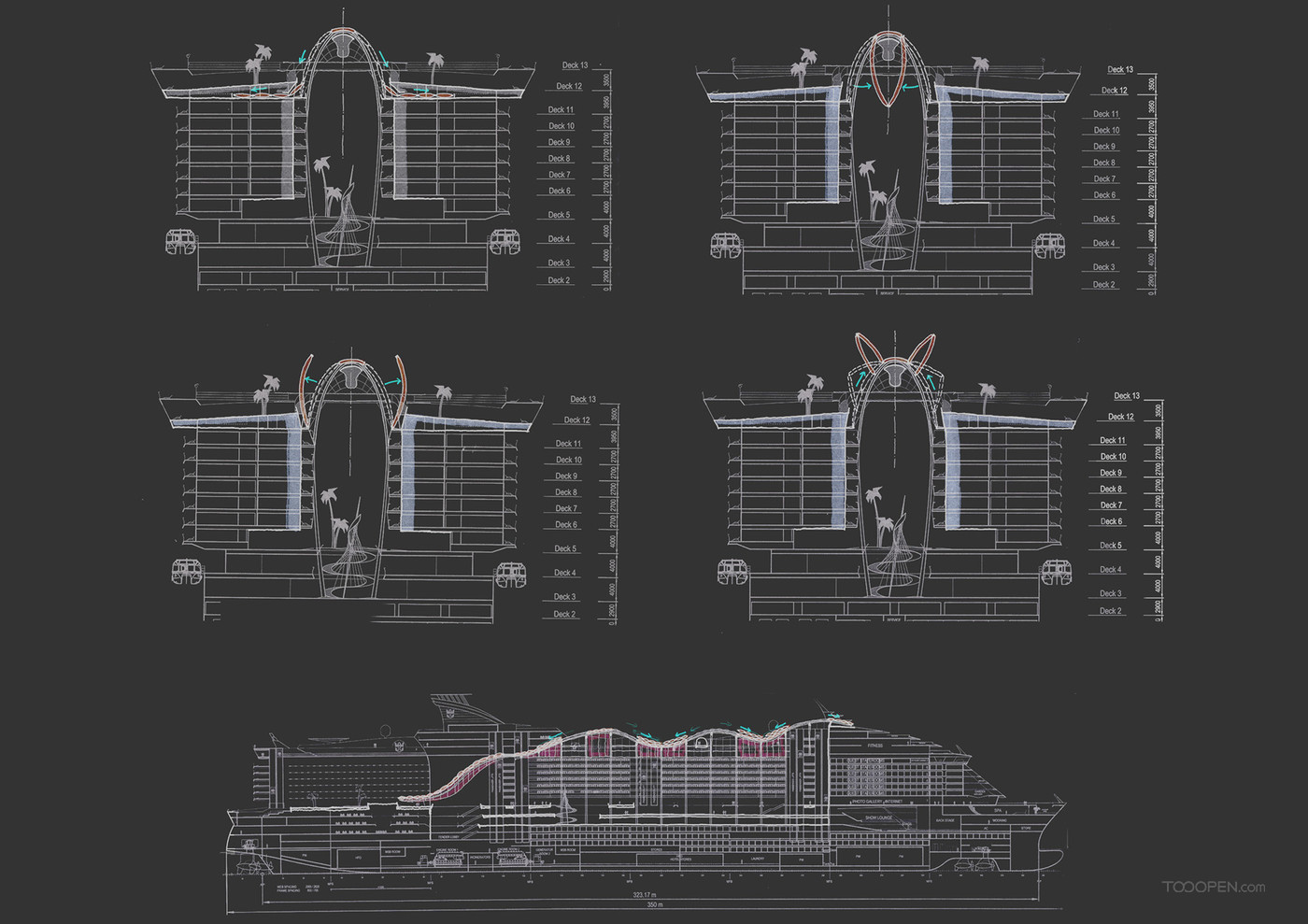 海洋绿洲号豪华邮轮设计作品-04