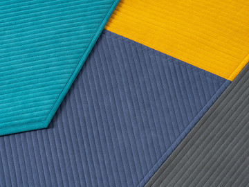 创意撞色拼接几何不规则地毯设计作品欣赏