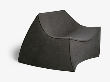 一体化舒适软垫单人沙发家具设计欣赏