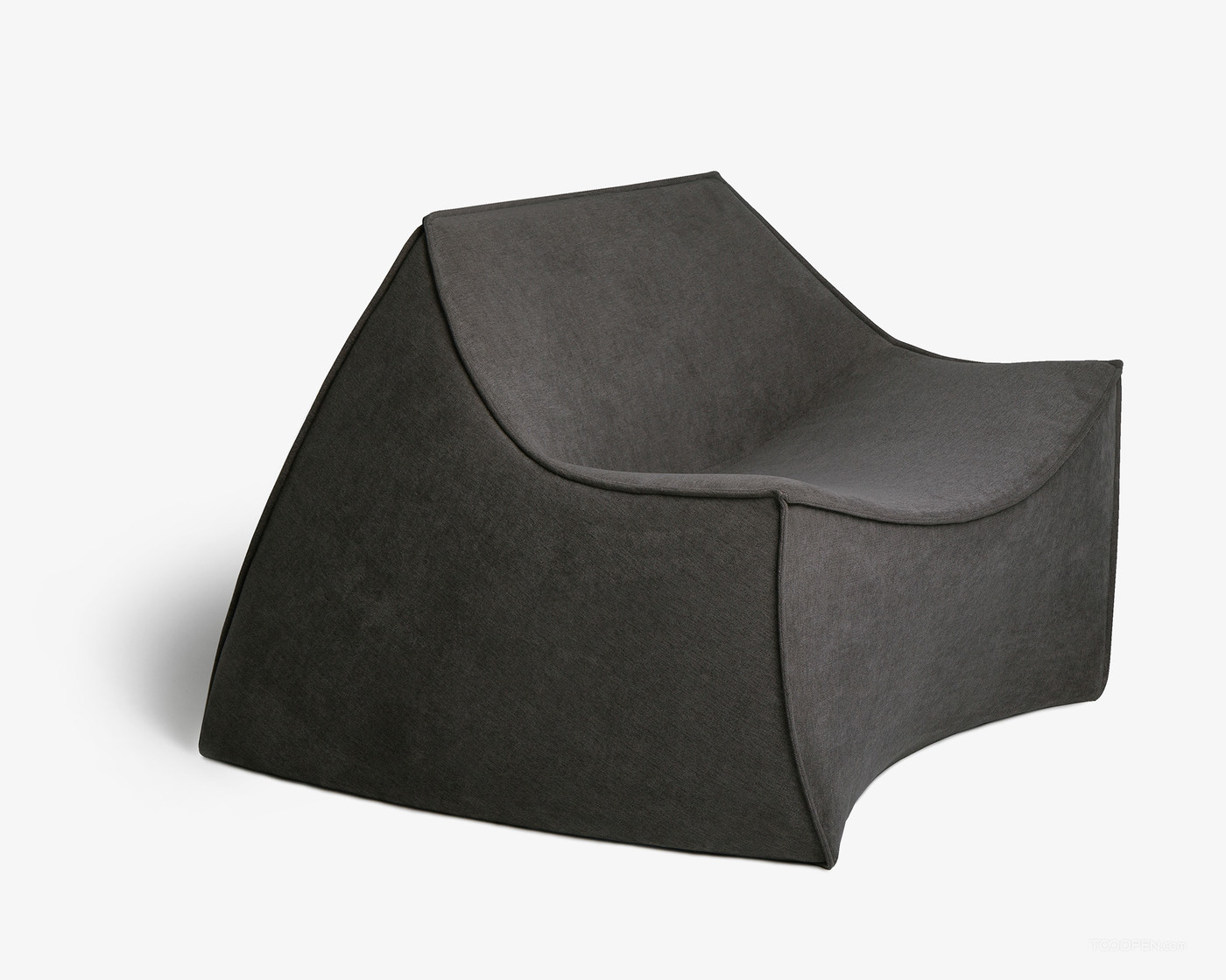 一体化舒适软垫单人沙发家具设计欣赏-03