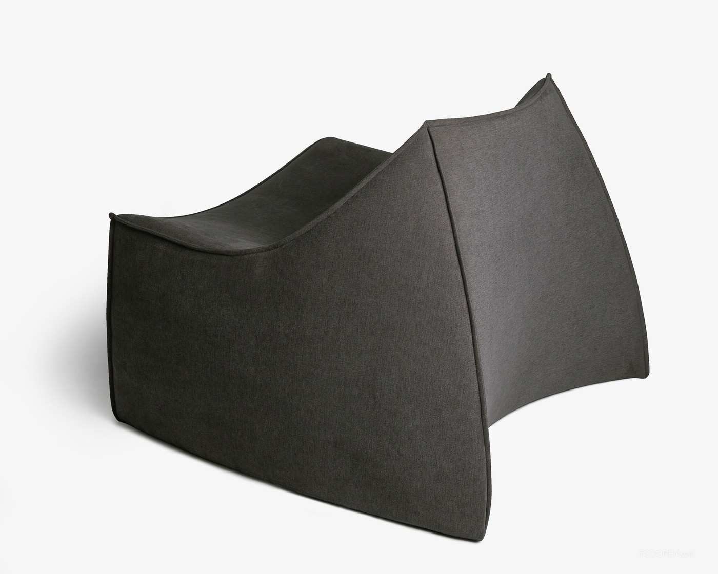 一体化舒适软垫单人沙发家具设计欣赏-05
