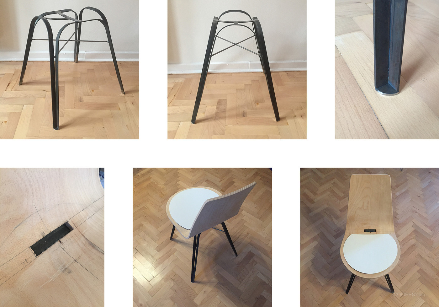 国外创意钢脚木椅家具设计作品欣赏-03