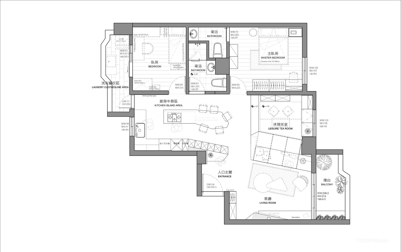 簡約日式風格住宅家裝設計欣賞-01