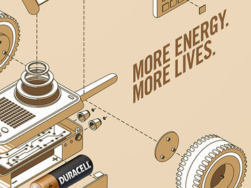 国外创意电池平面海报设计欣赏