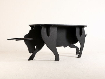 数控切割创意公牛桌家具设计欣赏