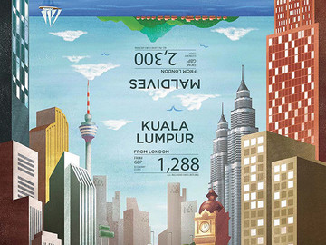 马来西亚航空广告海报设计欣赏