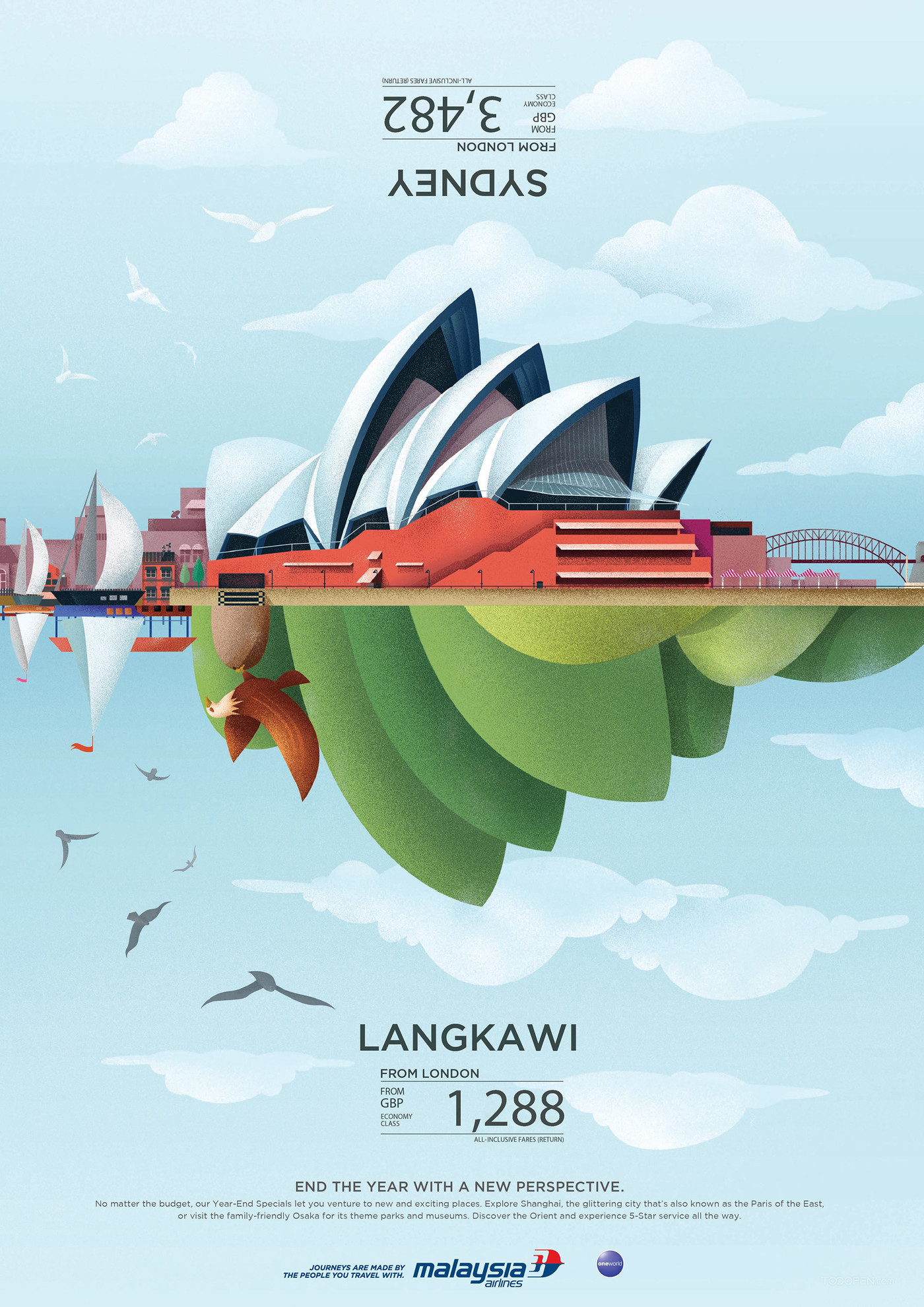 马来西亚航空广告海报设计欣赏-03
