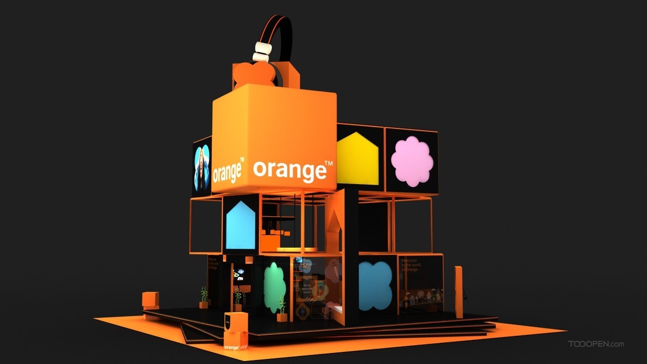法国Orange移动通信公司展示设计图片-01