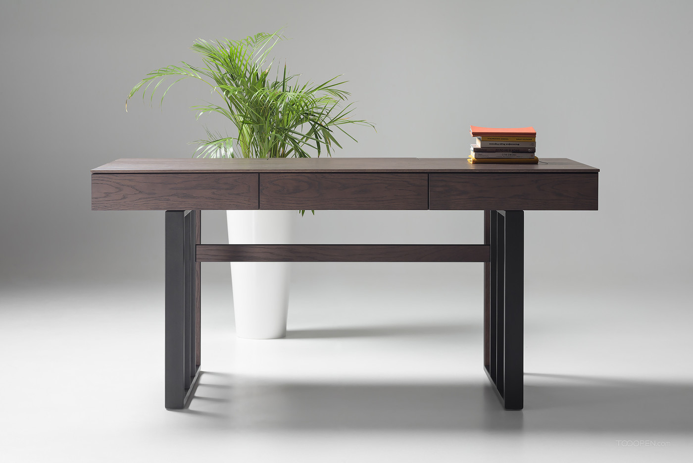 简约现代实木办公桌家具产品设计欣赏-01