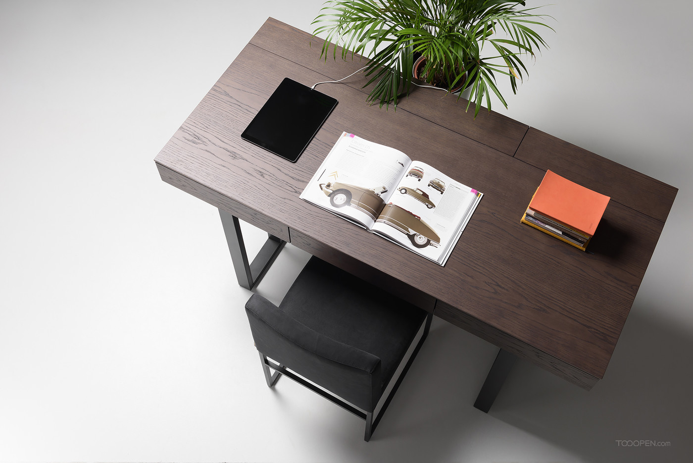 简约现代实木办公桌家具产品设计欣赏-08