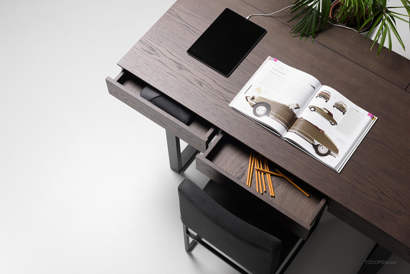 简约现代实木办公桌家具产品设计欣赏-09