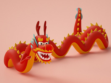 3D中国新年插画作品欣赏