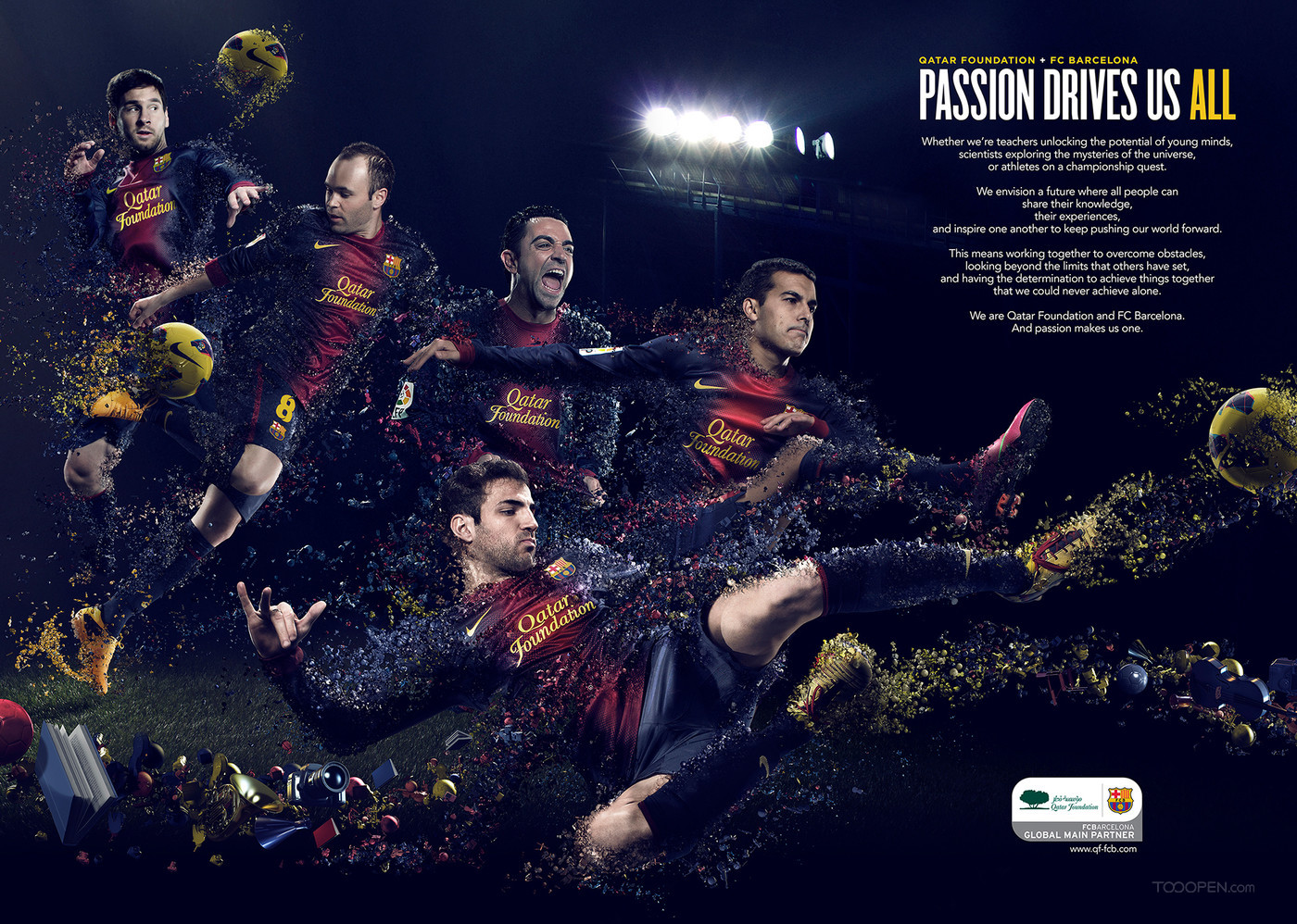 巴塞罗那足球俱乐部平面广告海报设计欣赏-01