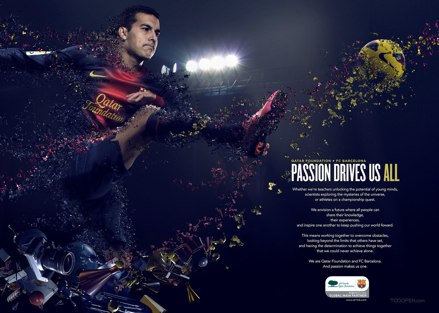 巴塞罗那足球俱乐部平面广告海报设计欣赏-03