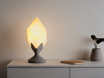創意3D形態菱形燈具產品設計作品欣賞