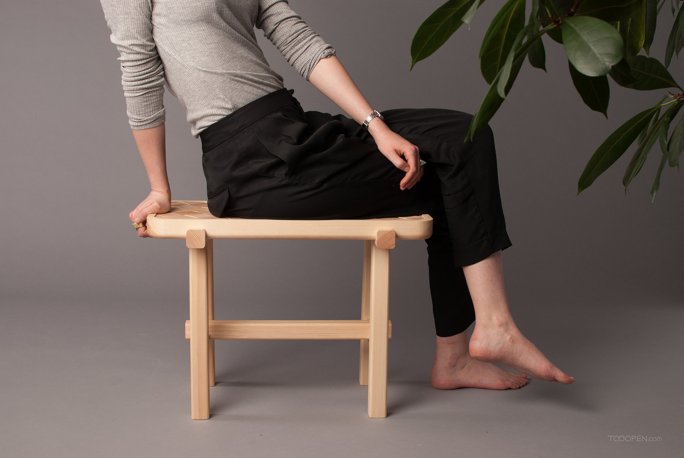 国外编织松木凳家具产品设计欣赏-10