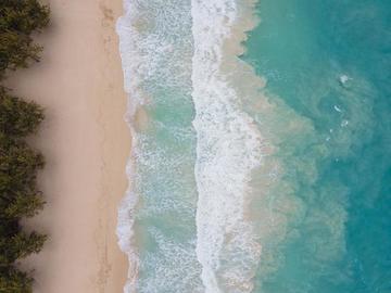 壁紙風格的夏威夷海灘