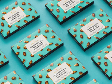 国外Millennium坚果巧克力食品包装盒设计作品欣赏