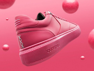 Gumshoe品牌出品史上第一款由口香糖制成的运动鞋作品欣赏