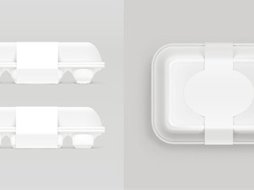 飯盒外觀包裝模板設計