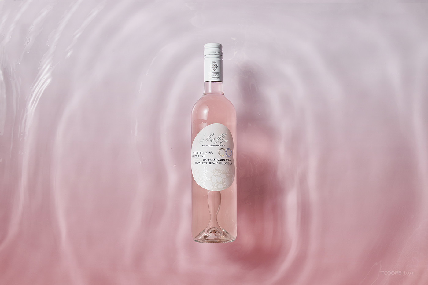 環保材料粉紅香檳包裝設計欣賞-01