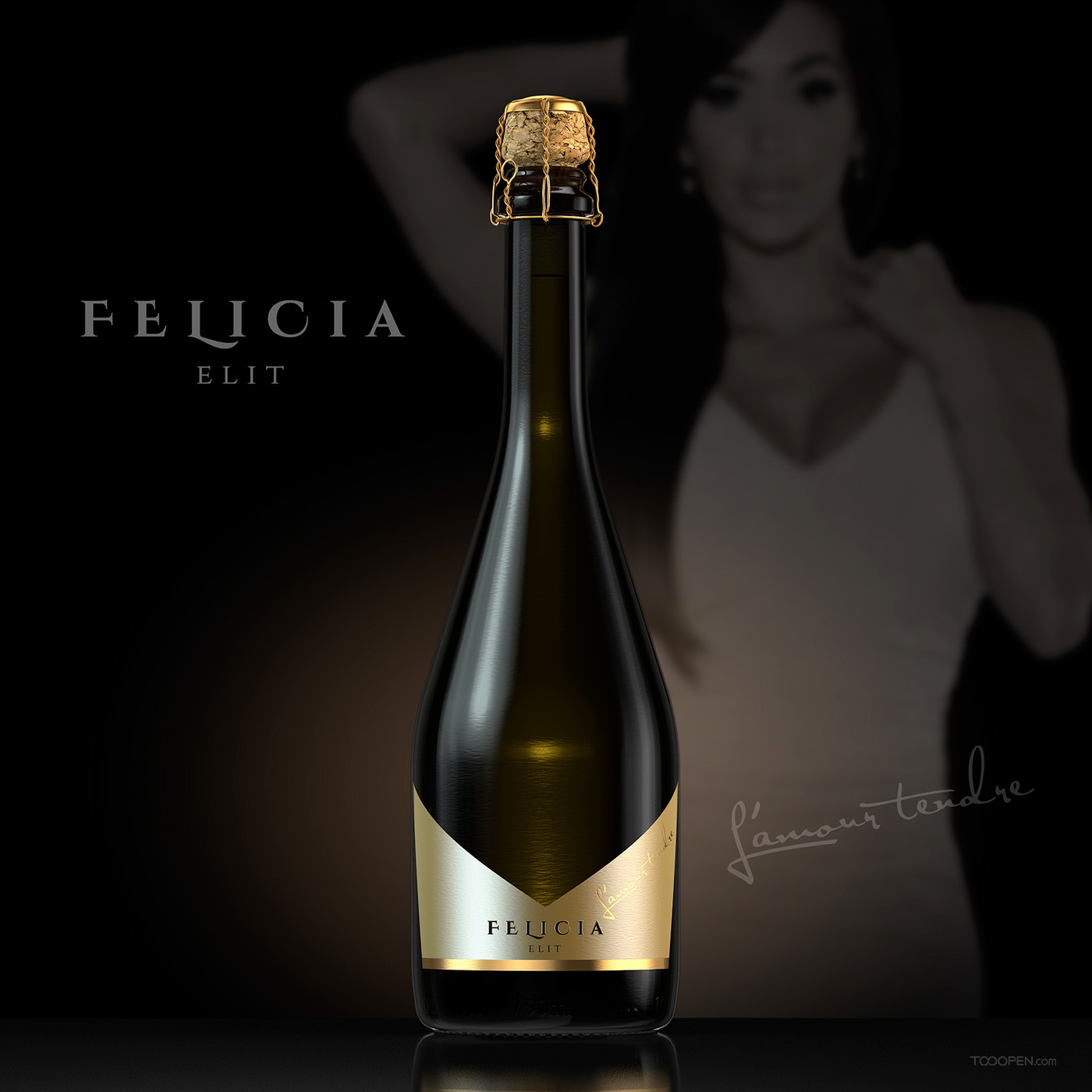 費利西亞葡萄酒復古高端簡約包裝設計欣賞-01