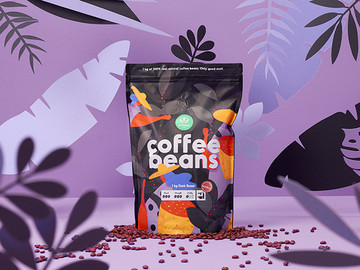 时尚国外创意咖啡豆ins风产品包装设计欣赏