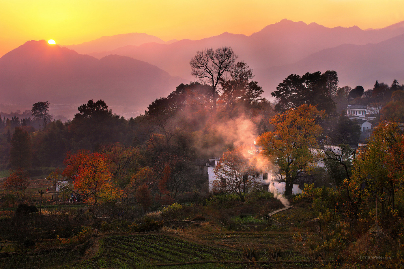 安徽塔川秋色風(fēng)景圖片-05