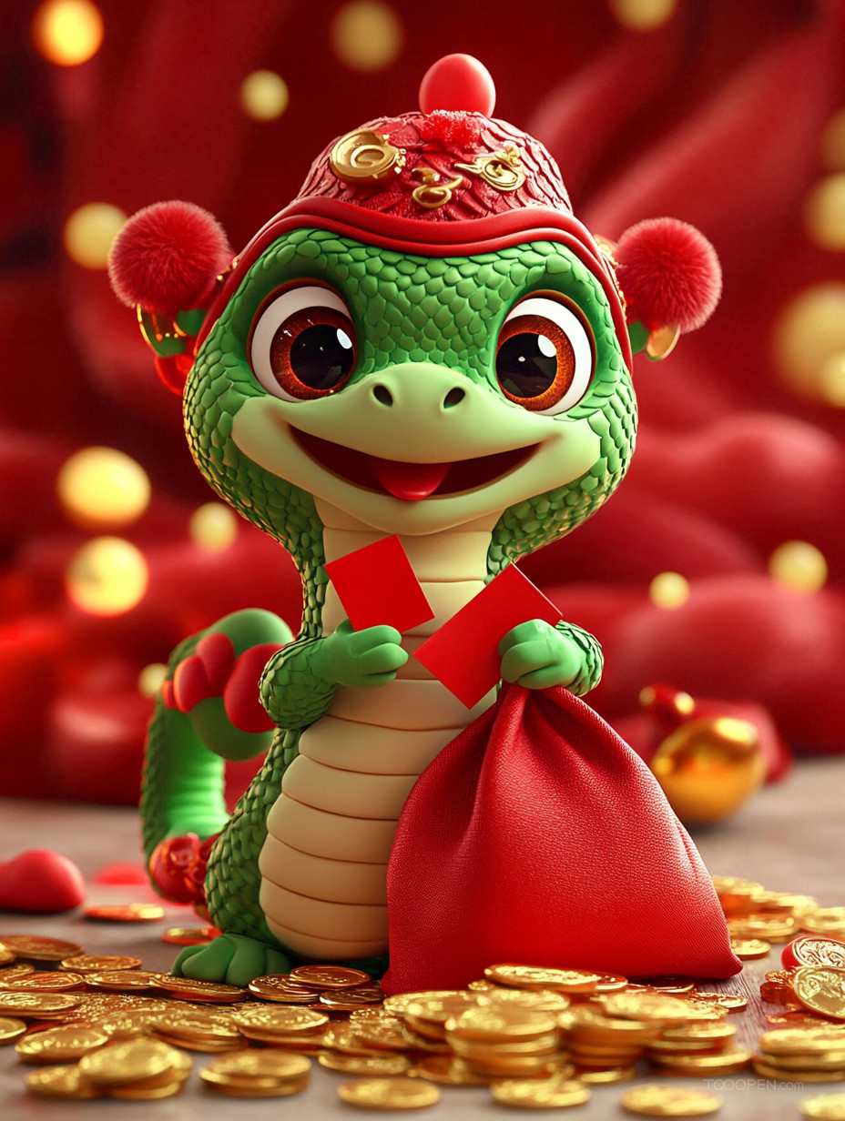 創(chuàng)意蛇年IP動(dòng)漫設(shè)計(jì)-02