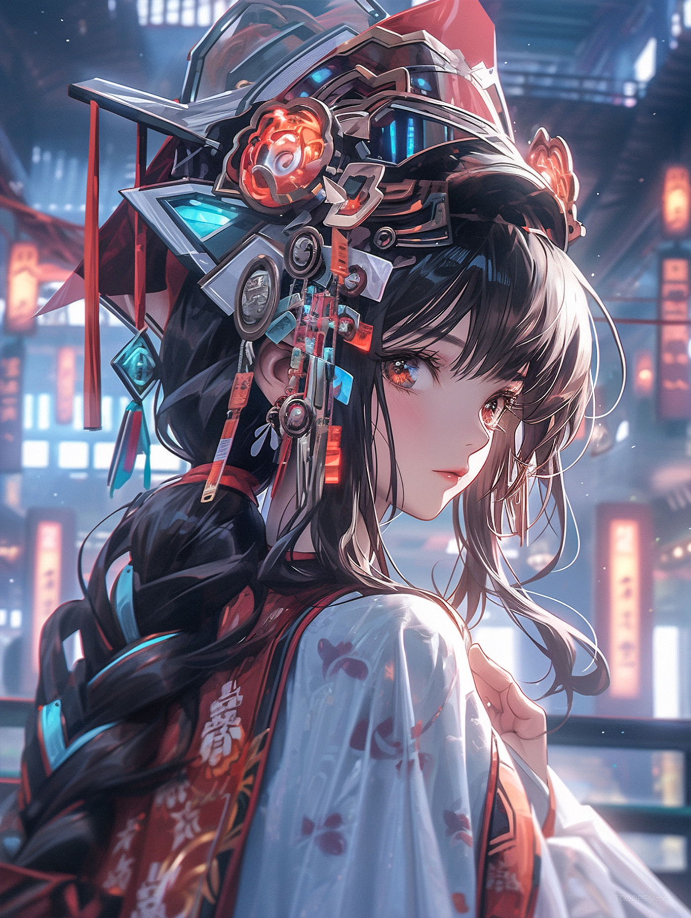 創(chuàng)意設(shè)計(jì)之日系風(fēng)漫畫美女-01