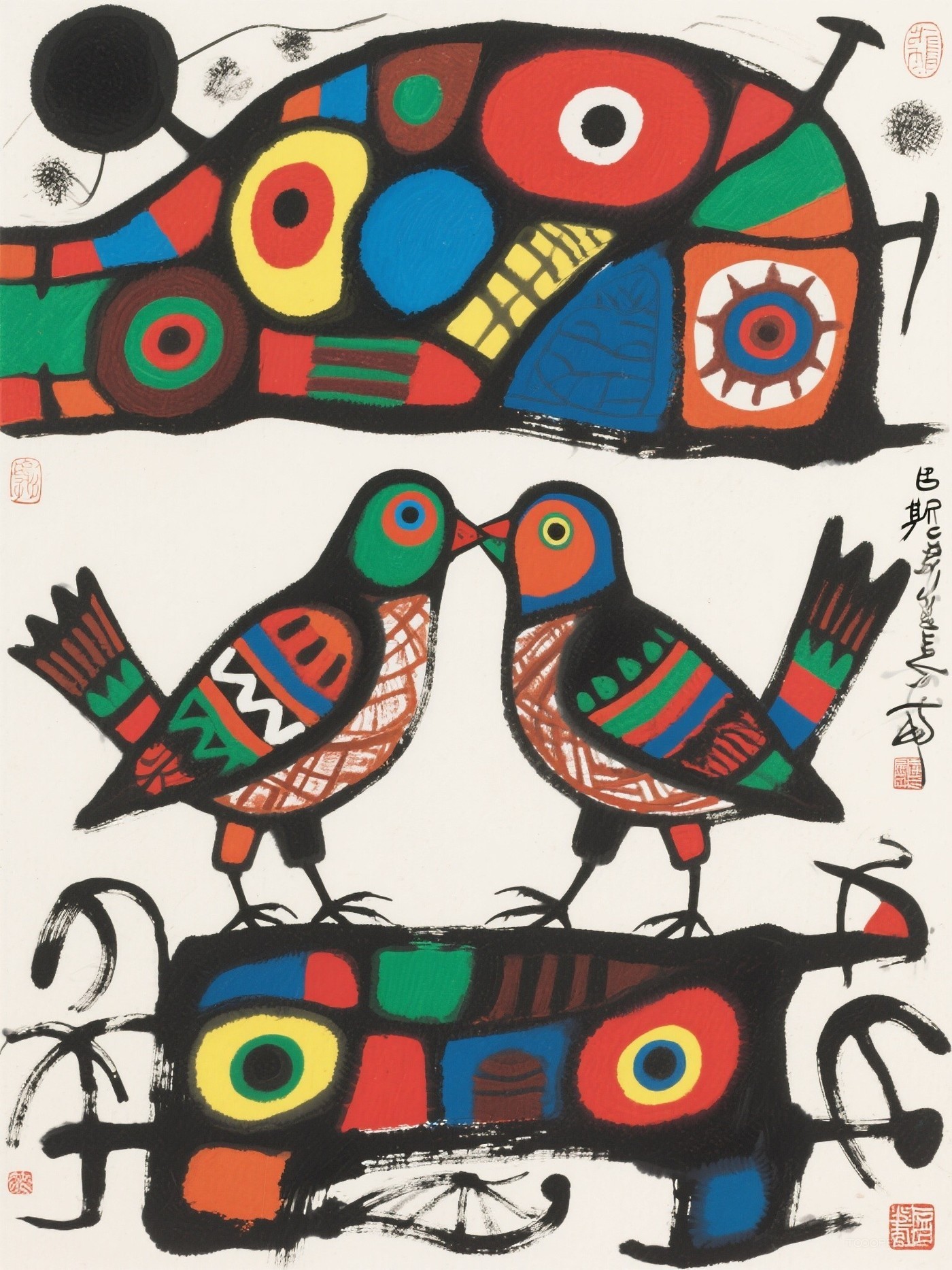 原創(chuàng)中國(guó)風(fēng)水墨人物藝術(shù)作品-01
