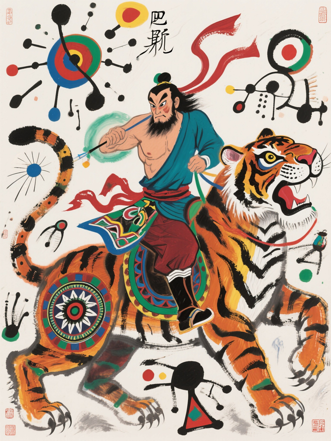 原創(chuàng)中國(guó)風(fēng)水墨人物藝術(shù)作品-13