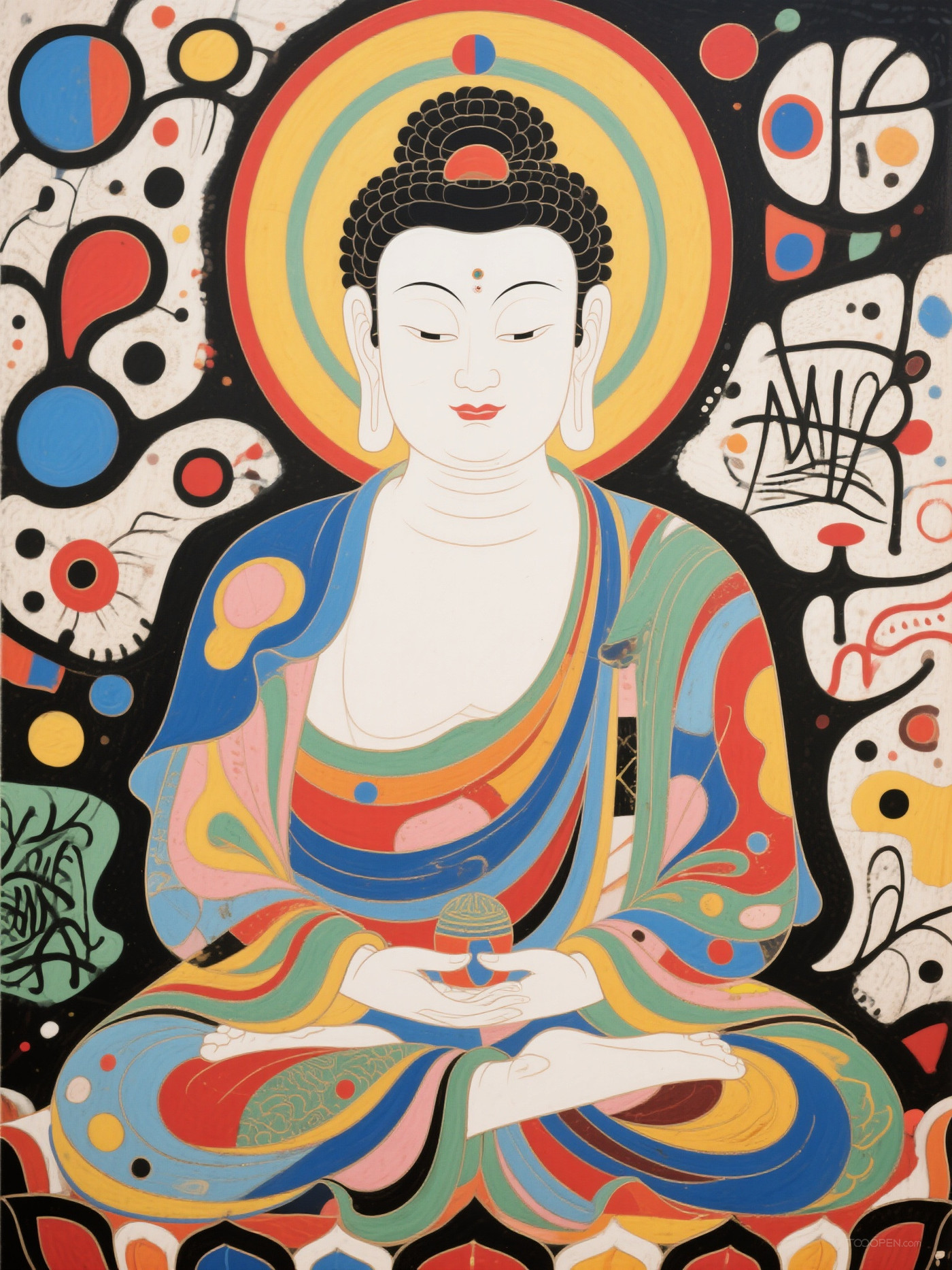 原創(chuàng)中國(guó)風(fēng)水墨人物藝術(shù)作品-24