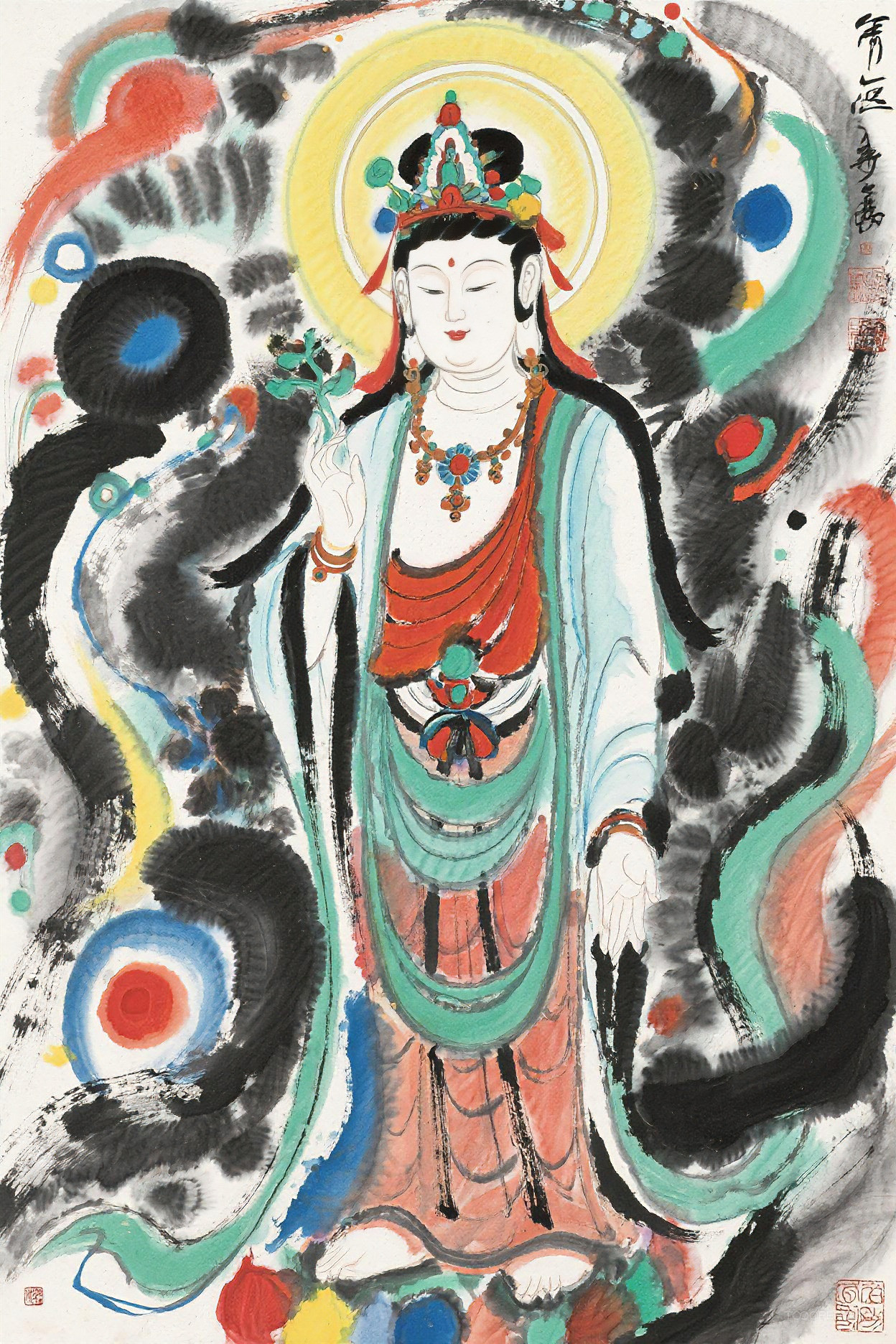 原創(chuàng)中國(guó)風(fēng)水墨人物藝術(shù)作品-26