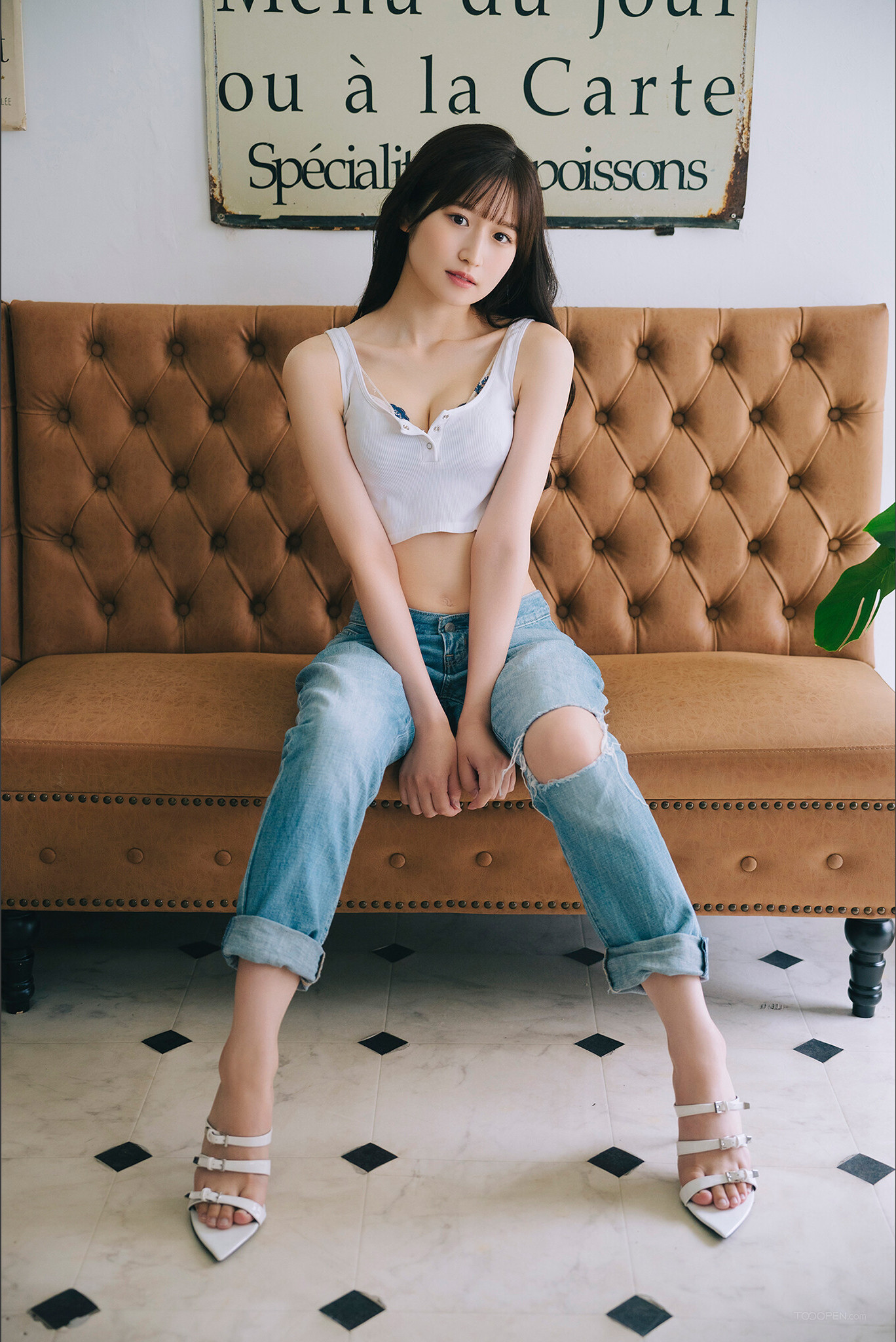 清純美麗的日本牛仔褲美女攝影集-01
