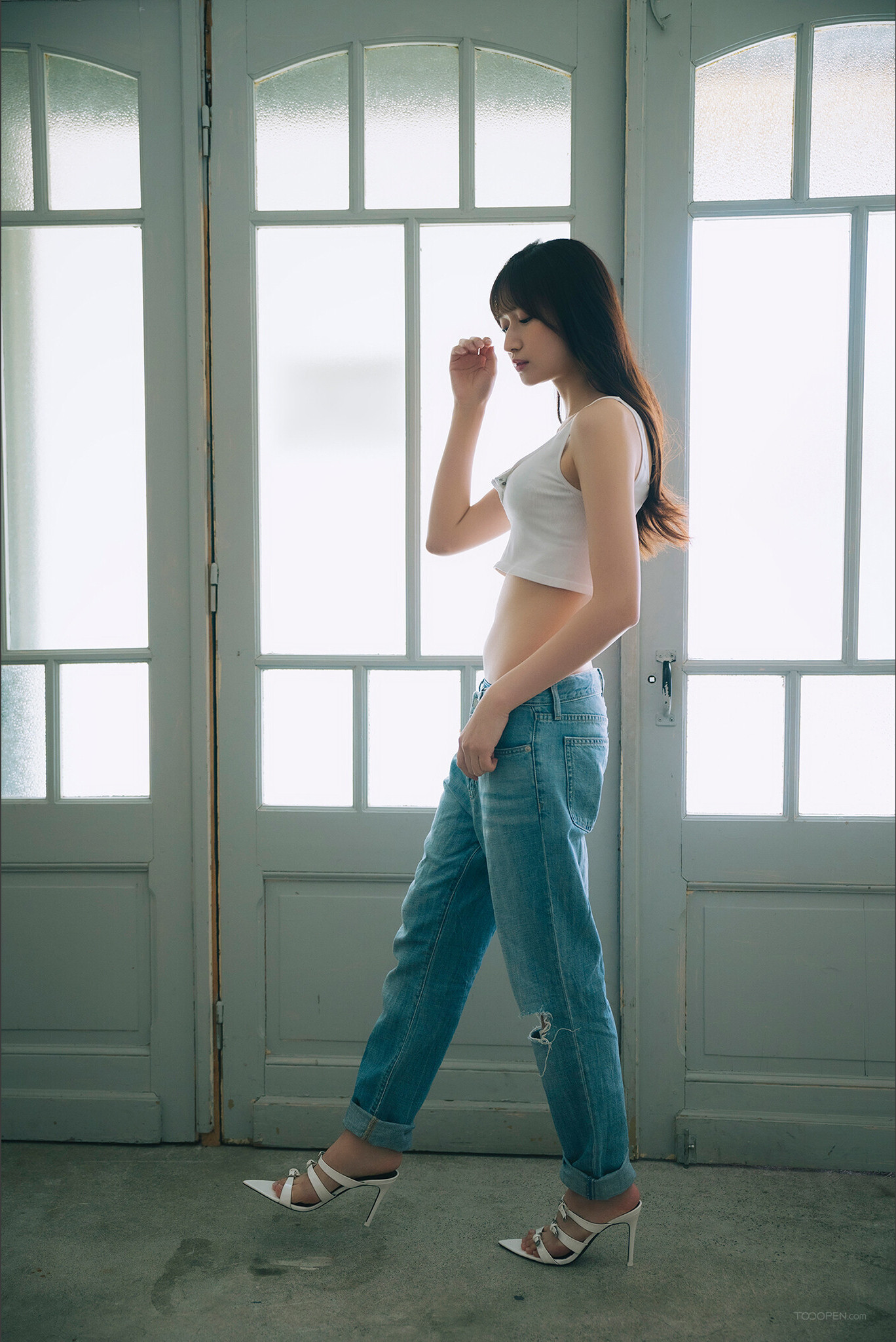 清純美麗的日本牛仔褲美女攝影集-08