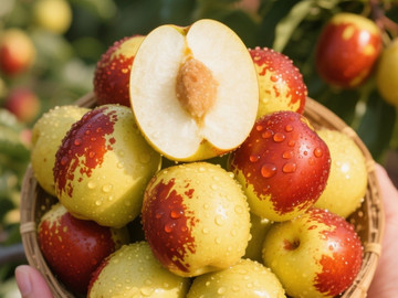 新鲜现摘冬枣创意摄影高清美图