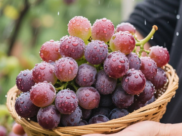 新鲜现摘葡萄创意摄影高清美图