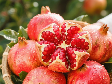 新鲜现摘石榴创意摄影高清美图